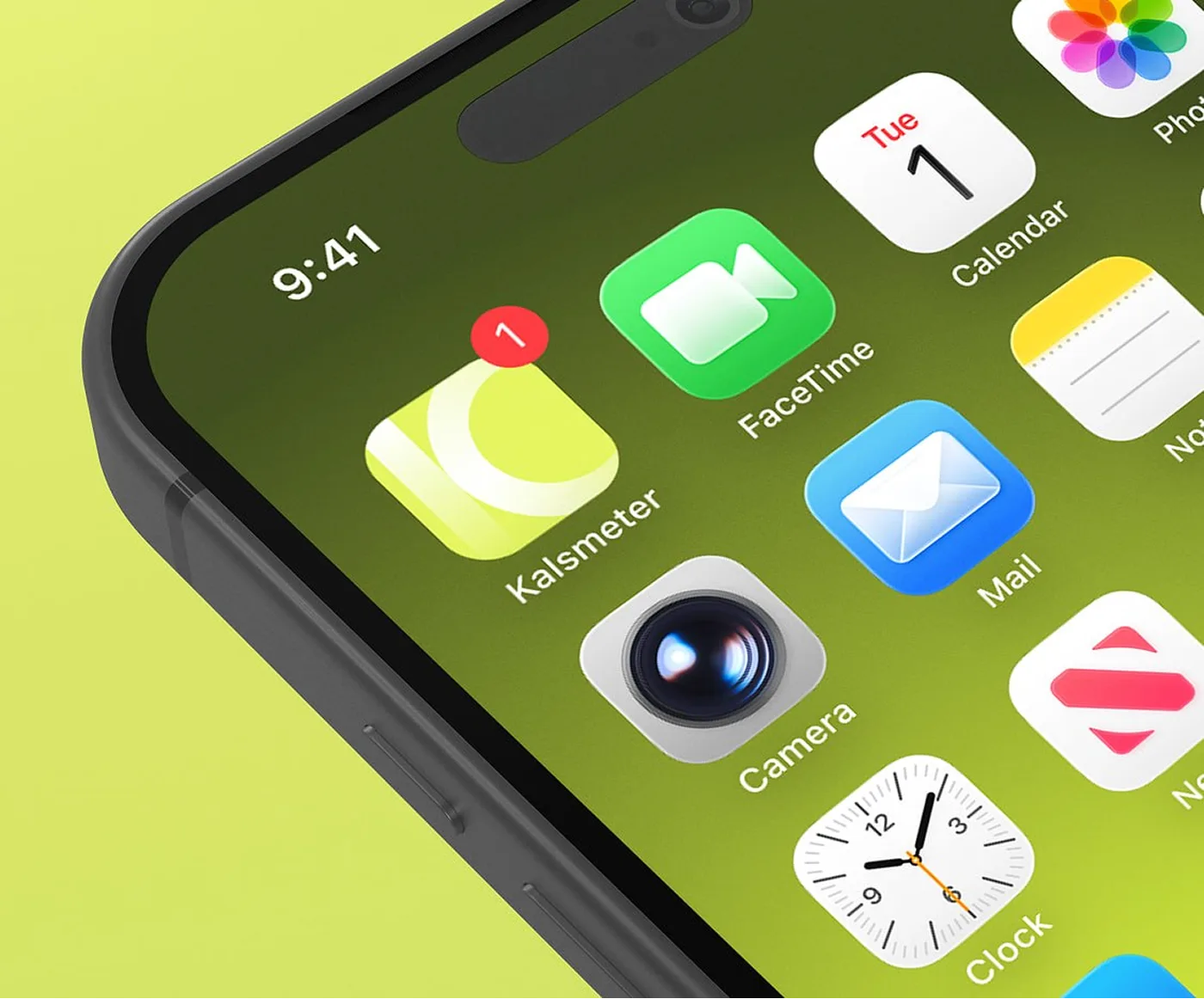 Иконка Kalsmeter на экране iPhone